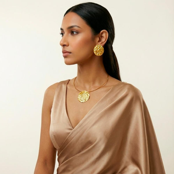 Hammered Designed Jewellery Set